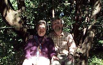 Photo of Jeffrey and Margreta in the Boboli garden