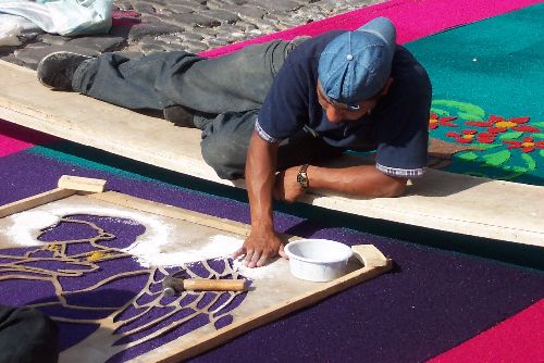 making alfombra