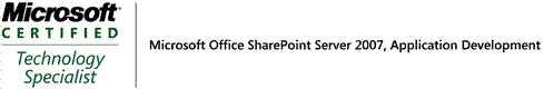 Microsoft Certified Technology Specialist: Microsoft Office SharePoint Server 2007 logo